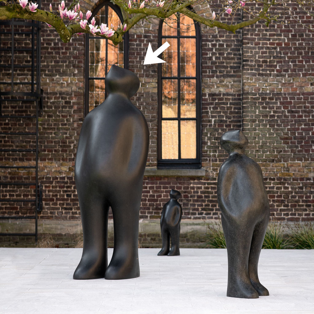 Bronzen beeld The Visitor Bronze 180 van Guido Deleu