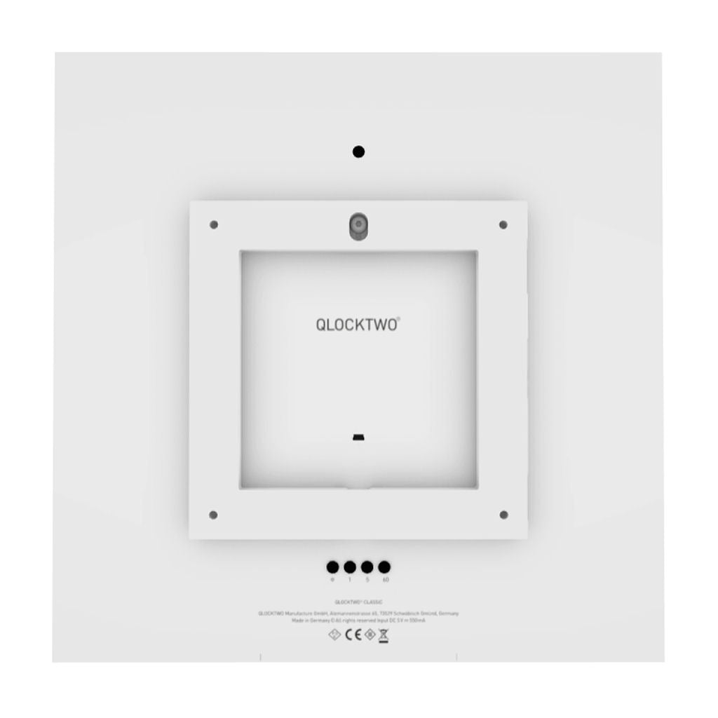 QlockTwo Classic Acryl Qolor - Cherry Cake - Achterkant