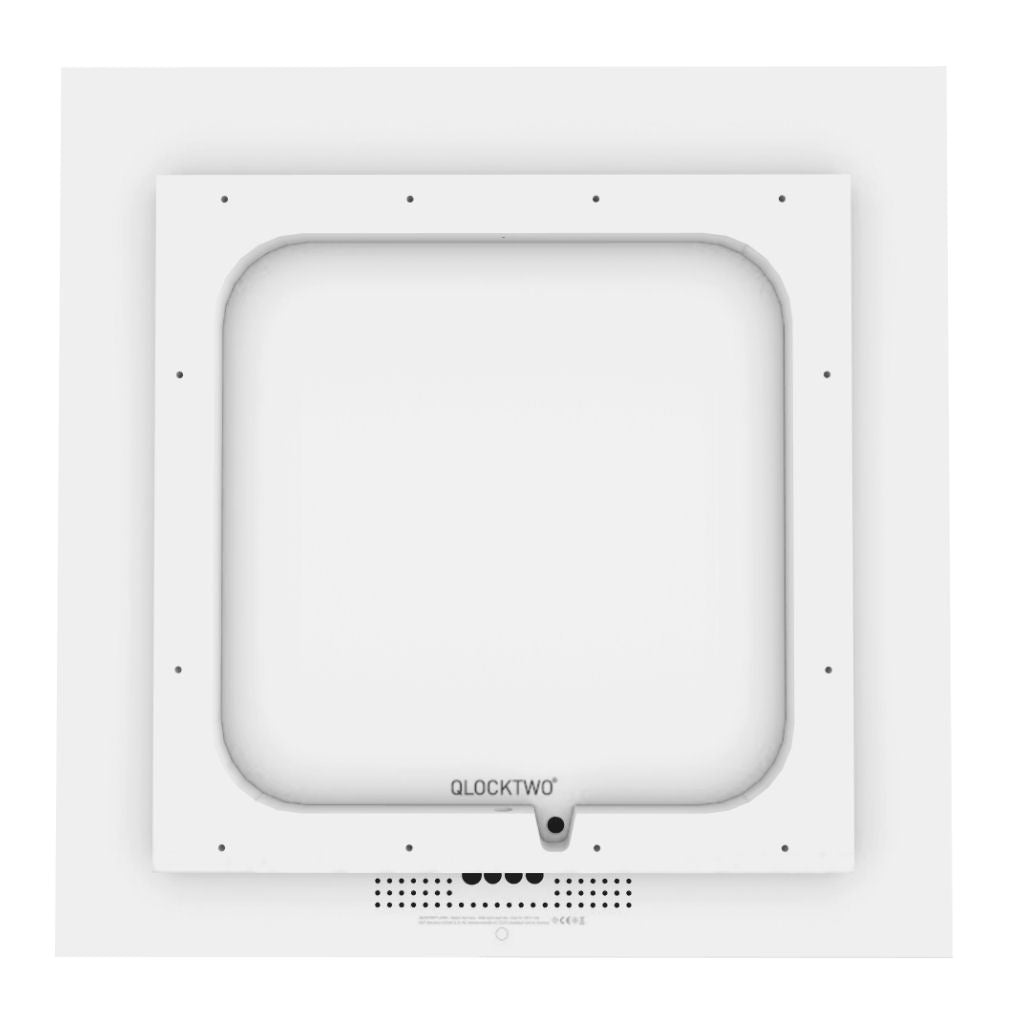 QlockTwo Large Creator's Edition - Raw Iron - Achterkant