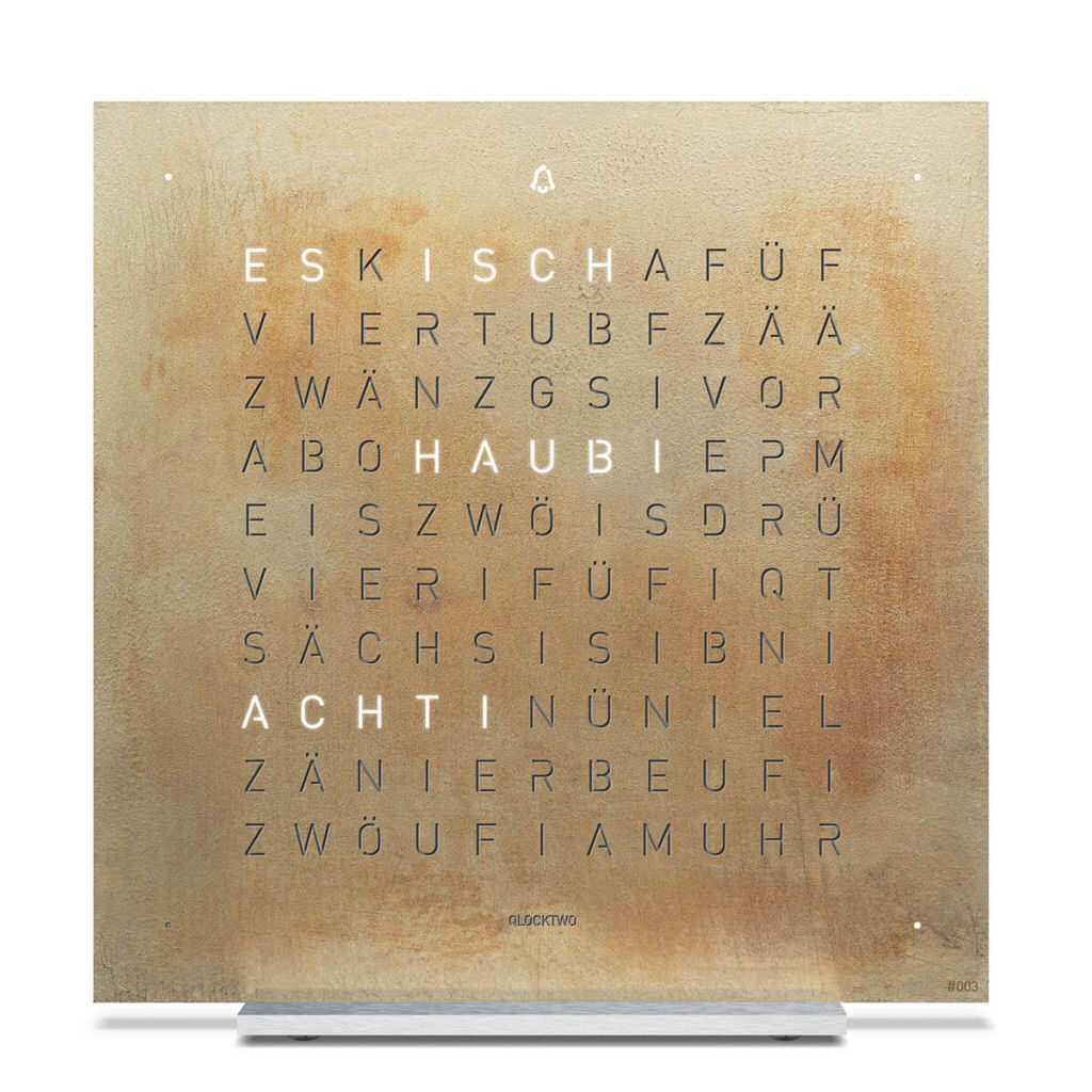 QlockTwo Touch Creator's Edition - Silver & Gold