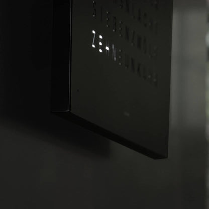 QLOCKTWO Earth 45 - Monochrome Edition - Black Pepper @ stArt to Art