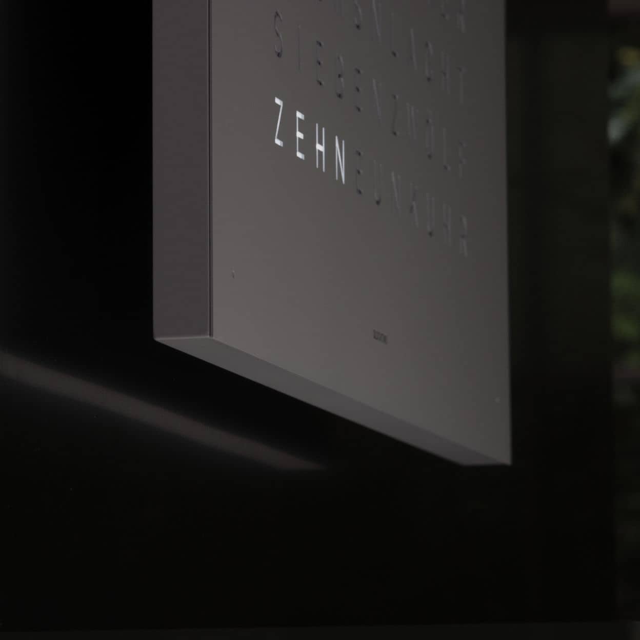 QLOCKTWO Earth 45 - Monochrome Edition - Grey Pepper @ stArt to Art