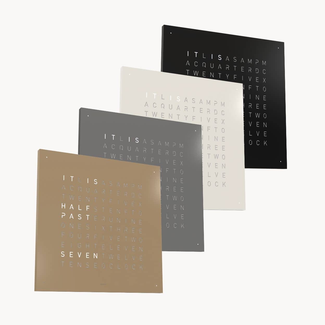 QLOCKTWO Earth 45 - Monochrome Edition @ stArt to Art