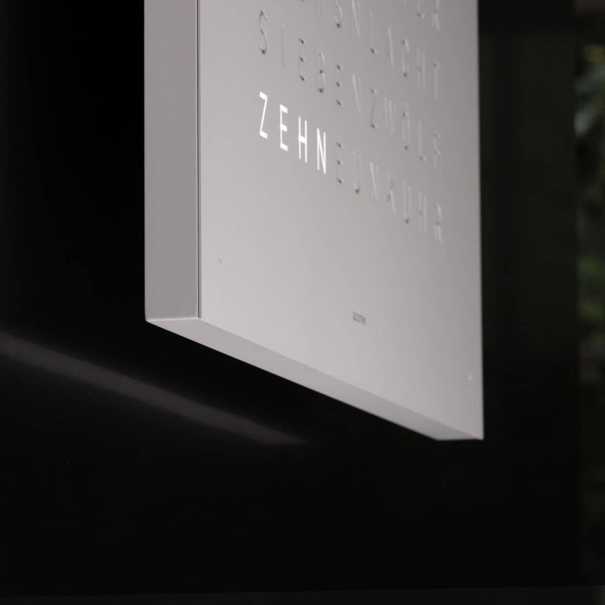 QLOCKTWO Earth 45 - Monochrome Edition - White Pepper @ stArt to Art