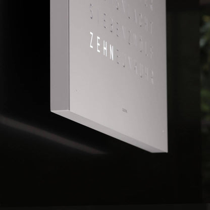 QLOCKTWO Earth 45 - Monochrome Edition - White Pepper @ stArt to Art