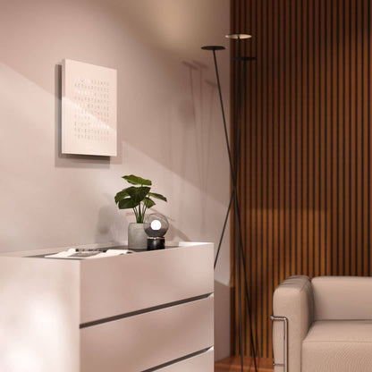 QLOCKTWO Earth 45 - Monochrome Edition - White Pepper @ stArt to Art