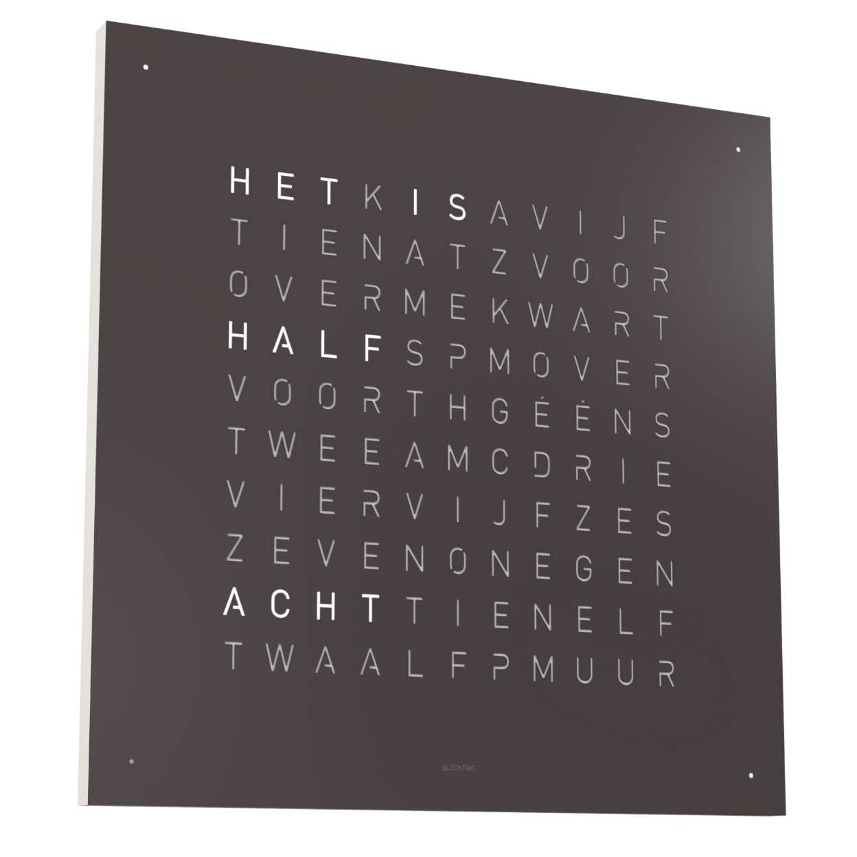 QLOCKTWO Earth 45 - Espresso - Limited Edition @ stArt to Art