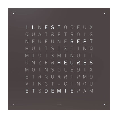 QLOCKTWO Earth 45 - Espresso - Limited Edition @ stArt to Art