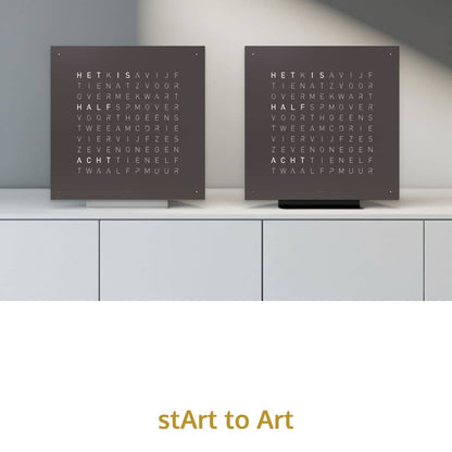 QLOCKTWO Earth 45 - Espresso - Limited Edition @ stArt to Art