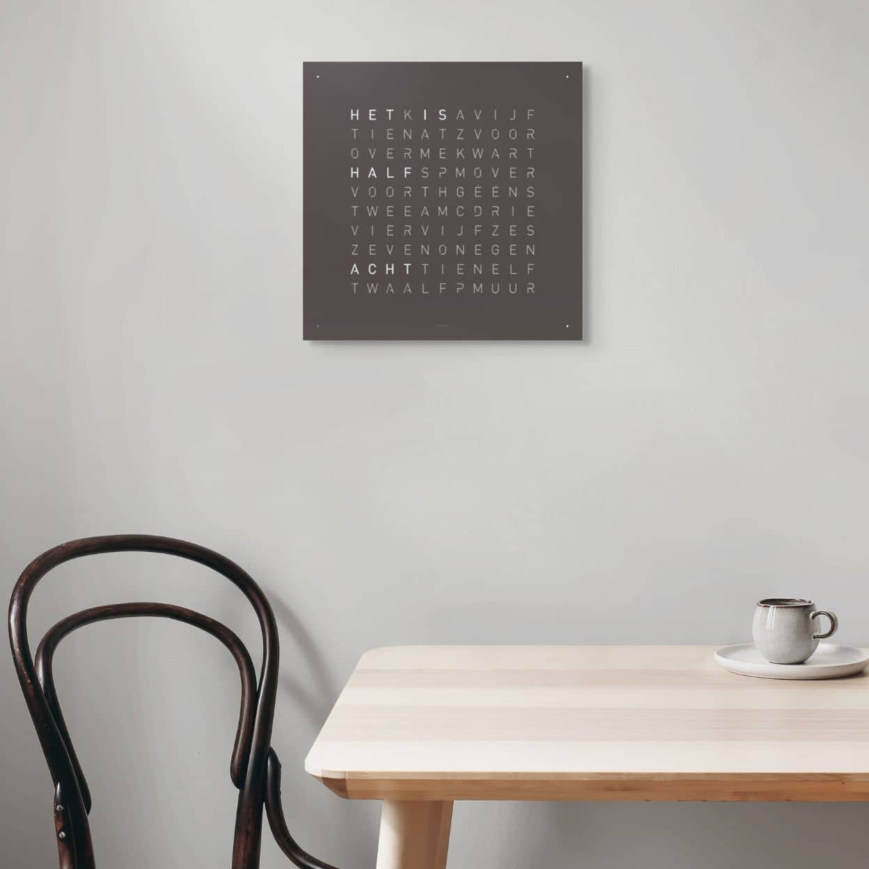QLOCKTWO Earth 45 - Espresso - Limited Edition @ stArt to Art