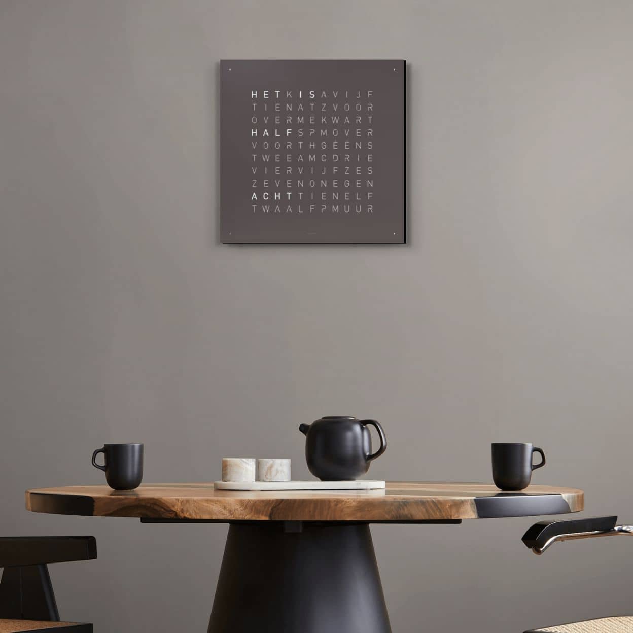 QLOCKTWO Earth 45 - Espresso - Limited Edition @ stArt to Art