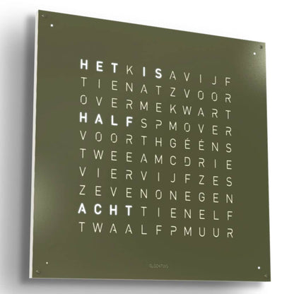QLOCKTWO Earth 90 - Olive @ stArt to Art