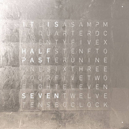 QlockTwo Classic Creator's Edition - Platinum 