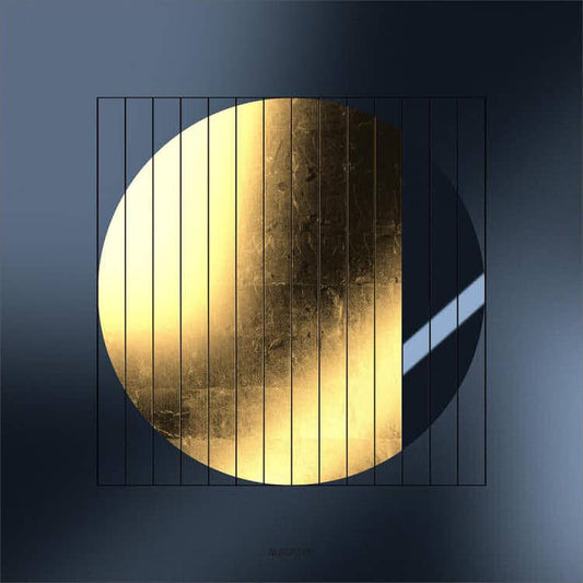 QLOCKTWO Moon - Midnight - Gold