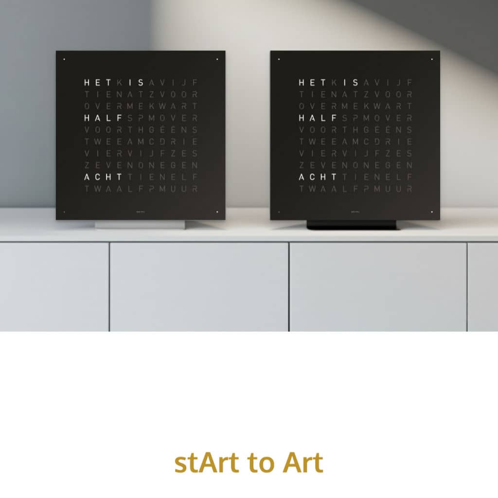 QLOCKTWO Earth 45 - Stand - Black Pepper @ stArt to Art