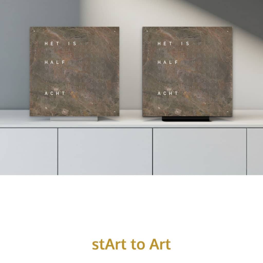 QLOCKTWO Earth 45 - Stand - Glintscape @ stArt to Art