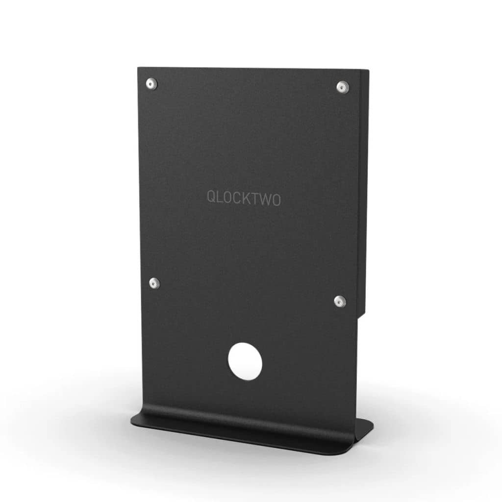 QLOCKTWO Earth 45 - Stand Black @ stArt to Art