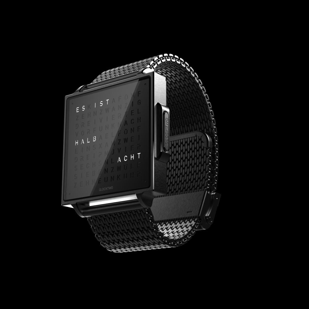QLOCKTWO W - Black Steel (DE) @ stArt to Art