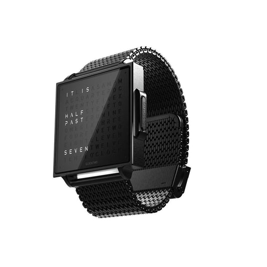 QLOCKTWO W - Black Steel (EN) @ stArt to Art