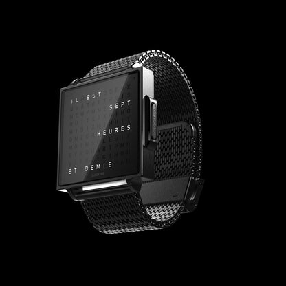 QLOCKTWO W - Black Steel (FR) @ stArt to Art