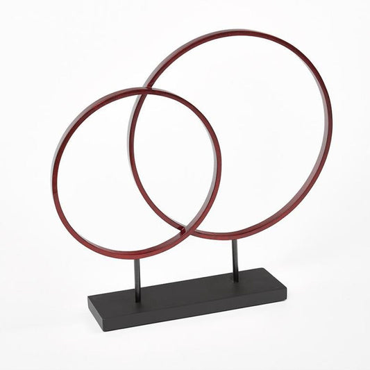 Circle Sculpture Warm Red