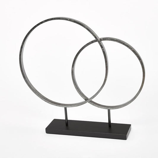 Circle Sculpture Warm Silver