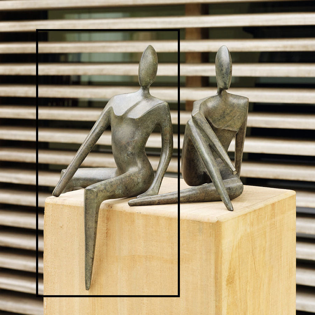 Bronzen beeld Lui van Guy Buseyne