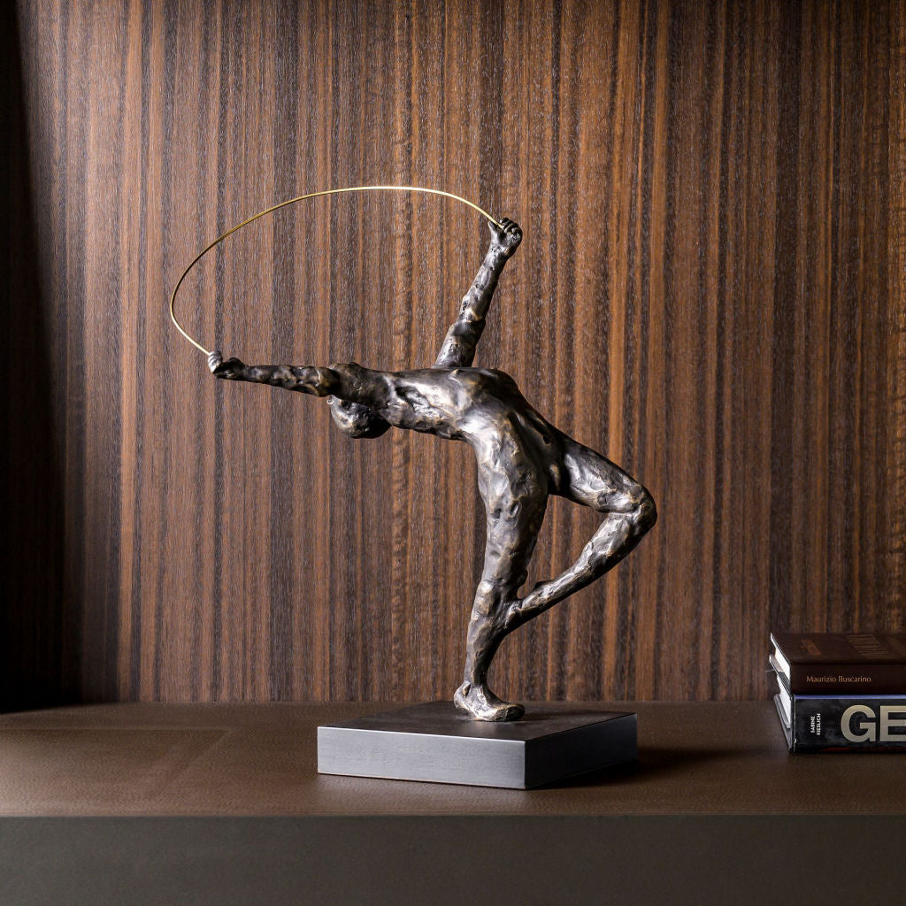 Bronzen beeld Ribbon Dancer van Jacques Vanroose - Limited edition