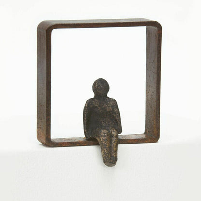 Bronzen beeld The Window 8 van Erli Fantini