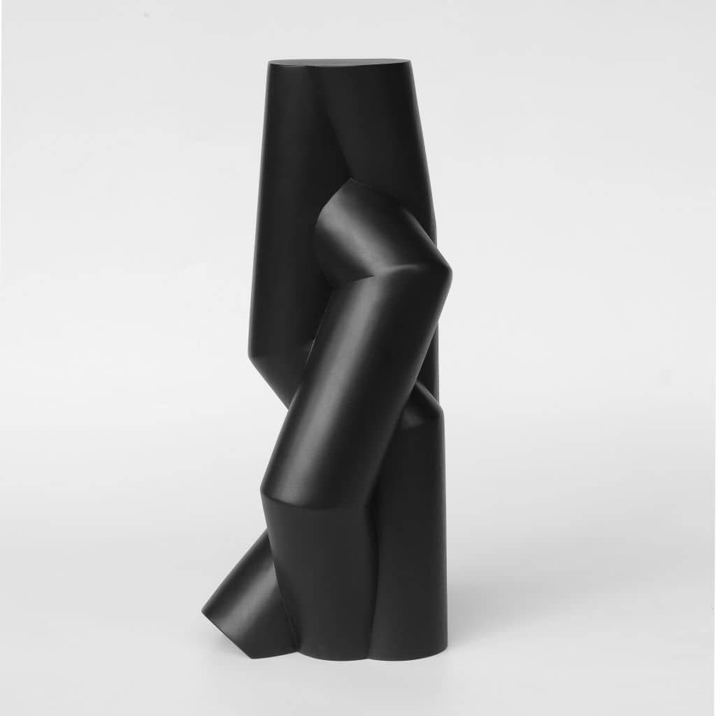 Houten beeld Pipe #5 (30cm) van Absid in Mahonie zwart vernist - Limited edition