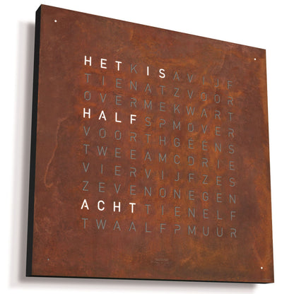 QlockTwo Large Creator's Edition - Rust - Nederlands