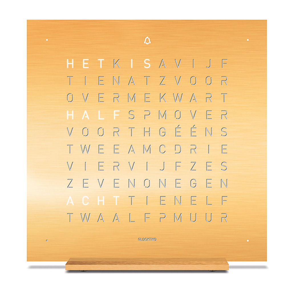 QlockTwo Touch Creator's Edition - Golden Legend - Nederlands